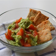 Crackers With Guacamole