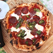 Napoli Salami and Chorizo Wood Fired Pizza