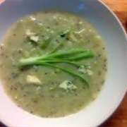 Leek and Blue Cheese Soup