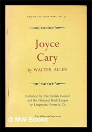 Joyce Cary (Walter Allen)
