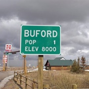 Buford, Wyoming: Population 0