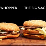 McWhopper (1 Big Mac Fused With 1 Whopper)