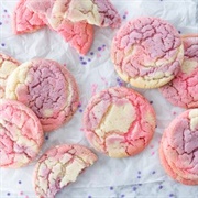 Pink and Purple Sugar Cookie