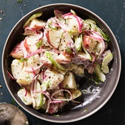 Mustard Potato Salad With Red Onions