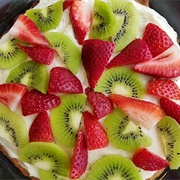 Strawberry Kiwi Fruit Pizza
