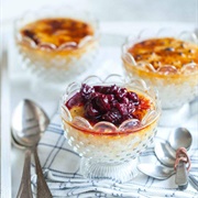 Rice Pudding With Crispy Sour Cherries
