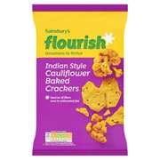 Indian Style Cauliflower Baked Crackers