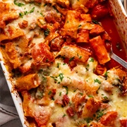 Chicken and Pepper Cheese Pasta Bake