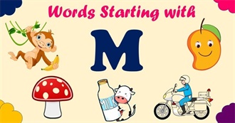 The First 40 Things MH Can Think of Starting With &quot;M&quot;