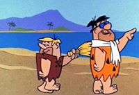 Fred Flintstone and Barney Rubble