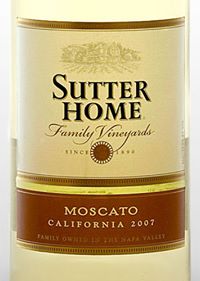 Sutter Home Moscato Wine