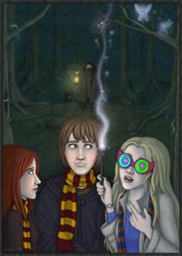 Ginny, Luna, and Neville: The Silver Trio.