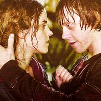 Ron and Hermione's First Kiss