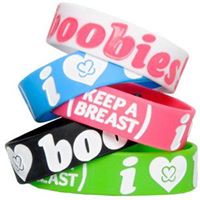 I <3 B O O B I E S Bracelet (Keep a Breast) - Breast Cancer Foundation