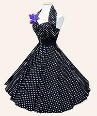 50s Halterneck Polka Dot Dress From Vivien of Holloway | 1950s Dresses From Vivien of Holloway
