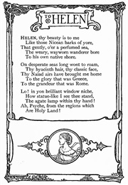 To Helen (EDGAR ALLAN POE)