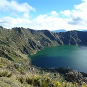 Walking Around Laguna Quilotoa, Ecuador