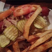 Hot Dog From R.P Billiards.