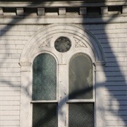 Face in the Window at St. Paul's Church, Halifax, Nova Scotia