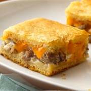 Sausage and Cheese Croissant Squares