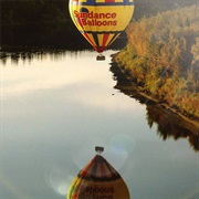Hot Air Balloon Over Saskatchewan