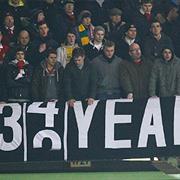 United Fans Banner,In the Dustbin Now