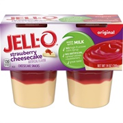 Jell-O Strawberry Cheesecake Cups