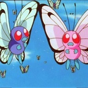 Ash&#39;s Butterfree &amp; Pink Butterfree