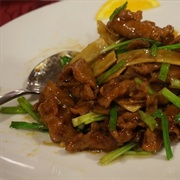 Stir Fry Ostrich With Spring Onion & Ginger