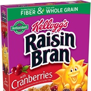 Kellogg's Raisin Bran With Cranberries