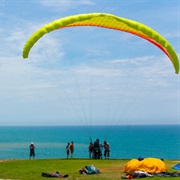 Paraglide Over San Pedro