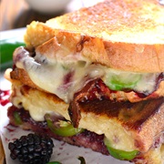 Blackberry Bacon Grilled Cheese Sandwich