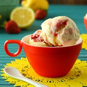 Strawberry Lemonade Ice Cream