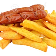 Saveloy and Chips
