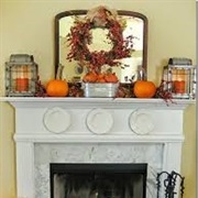 Dress Your Mantel Up for Fall