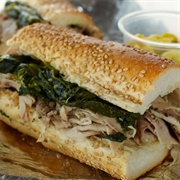 Roast Pork and Broccoli Rabe Sandwich