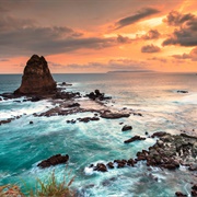 Papuma Beach, Jember, East Java, Indonesia