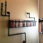 Industrial Pipe Bookshelf