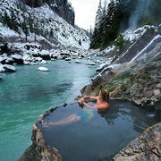 Soaking in the Hotsprings of British Columbia, Canada