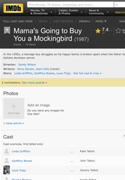 Mama's Gonna Buy You a Mockingbird (1987)