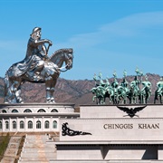 Monument to Chinggis Khaan in Ulaanbaatar, Mongolia