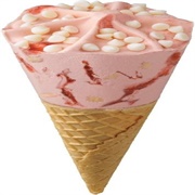 Blue Bunny Champ! King Size Strawberry Shortcake Cone