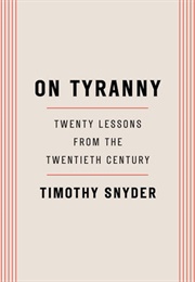 On Tyranny (Timothy Snyder)