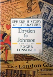 Sphere History of the English Language - Dryden to Johnson (Roger Lonsdale)