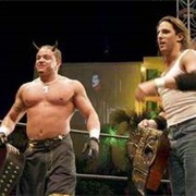 The Filthy Animals WCW Cruiserweight Tag Team Champions X1