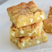 White Chocolate Snickerdoodle Blondies
