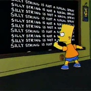 Using Silly String as Nasal Spray