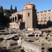 Oldest Roman Temple - Sant&#39;omobono Site, Rome, Italy