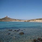 Ponds in the Bay of Oristano and the Sinis Peninsula Island of Mal Di Ventre