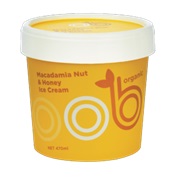 Macadamia Nut & Honey Ice Cream